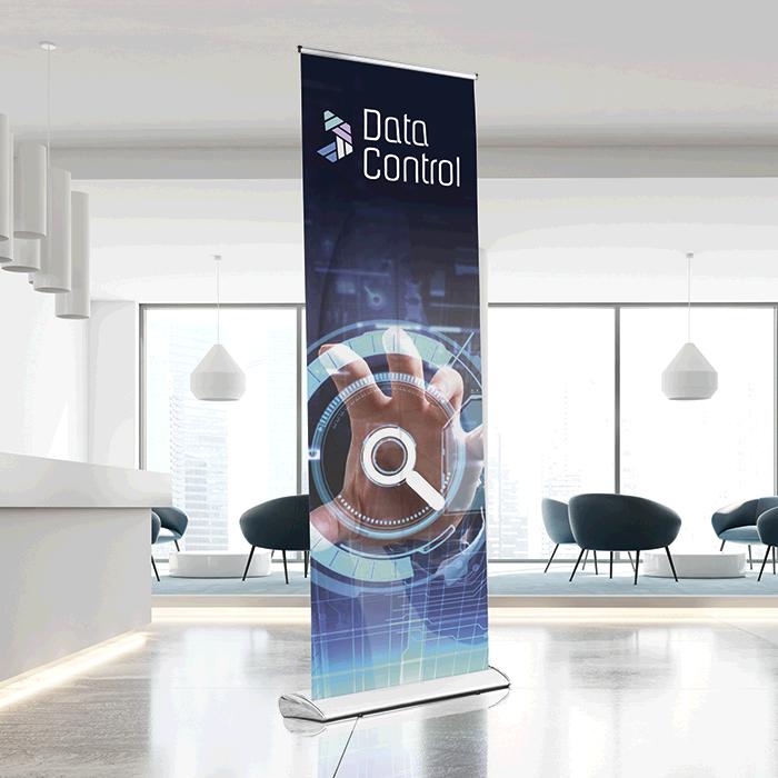 Pull Up Banner Luxury -  PVC 0.85m x 2.00m Chrome